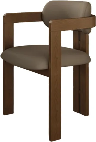 Miniatura 28 de Juego de sillas de comedor de madera, sillas de comedor modernas, silla de cocina tapizada, silla auxiliar de granja con brazos, para sala de estar