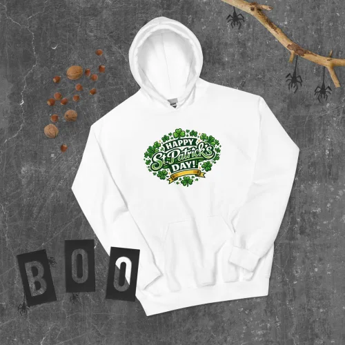Miniatura 3 de Maydear Sudadera con capucha para hombre y mujer, diseño de trébol de la suerte