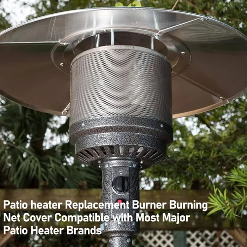 Miniatura 8 de Calentador de patio, pantalla de emisor de red para quemador principal, piezas de repuesto de calentador de exterior de 10 3/4 pulgadas de diámetro