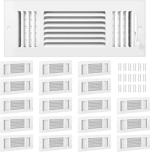 Miniatura 11 de Zonon 1 cubierta de ventilación de techo de 6 x 10 pulgadas, 3 vías para pared lateral, pared lateral, cubierta de ventilación de aire