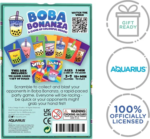 Miniatura 8 de Aquarius Juego de cartas Boba Bonanza, juego de cartas Boba Bonanza, gran diversión familiar, a partir de 6 años, con licencia