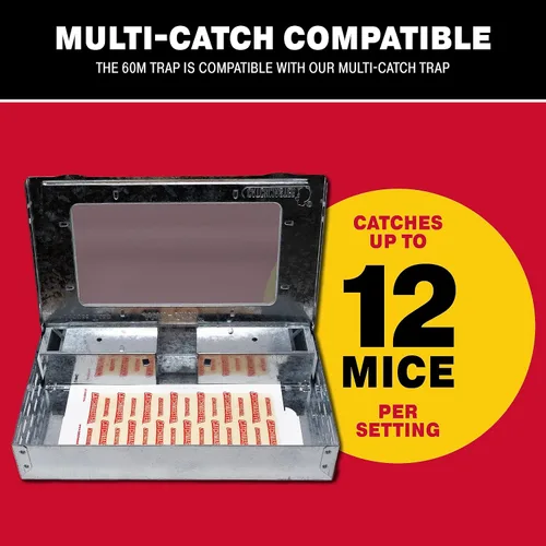 Miniatura 3 de Catchmaster Pro Strength - Juego de trampa de pegamento para ratones y insectos que se arrastran, paquete de 60 y 12 unidades de adhesivo adhesivo