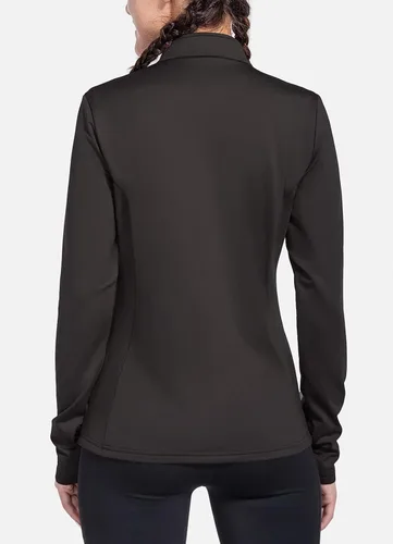 Miniatura 2 de BALEAF Camiseta ecuestre para mujer, manga larga, con forro polar, para correr, para clima frío, equipo de invierno, media cremallera