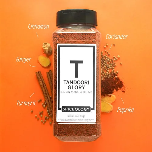 Miniatura 3 de Spiceology - Tandoori Glory - Mezcla india Masala - Especias de curry y condimentos - Uso en: pollo, verduras, cordero, adobos, cerdo, mariscos