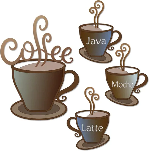 Miniatura 9 de 4 letreros de metal para taza de café para pared, cocina, decoración de pared, decoración de pared, cafetería, cafetería, tienda, hogar, cocina