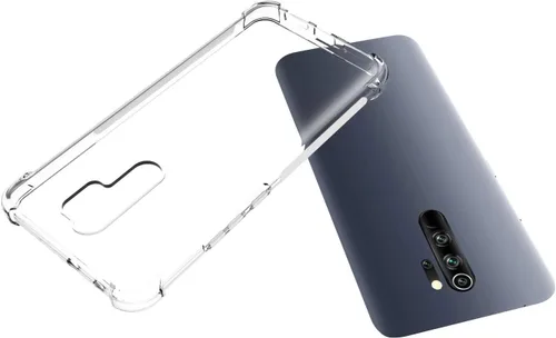 Miniatura 3 de USTIYA Caso para Redmi 9 Clear TPU Cuatro Esquinas Cubierta Protectora Transparente Suave Funda