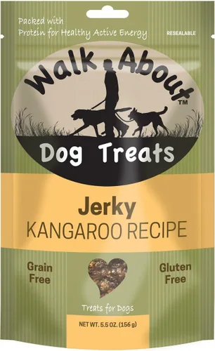 Miniatura 8 de Walk About Pet, WA10016, golosinas de carne seca para perros, sin granos, sin gluten, proteína de fuente única, receta de cocodrilo, bolsa