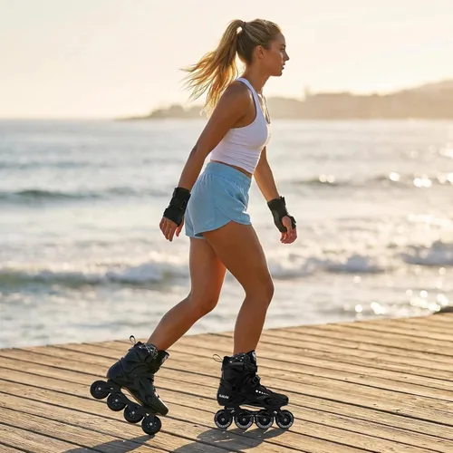Miniatura 4 de Patines en línea profesionales para hombres y mujeres, patines de fitness para adultos, hombres y mujeres, cómodos y transpirables, con forro