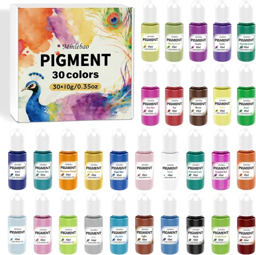 Resina epoxi, tinte de resina UV, juego de pigmentos líquidos de 10.1 fl oz, colorante de resina translúcida altamente concentrado para fabricación