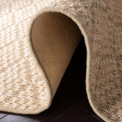 Miniatura 7 de SAFAVIEH Palm Beach Collection - Alfombra para pasillo, 2 pies 3 pulgadas x 10 pies, color beige y beige, diseño de sisal, no desprende pelusa