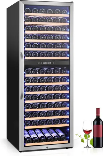 Miniatura 28 de 35.42" W Commercial Under Counter Beverage Refrigerator, 2 Glass Door Back Bar Cooler, Built-in/Freestanding 7.4Cuft Drink Fridge with LED Light