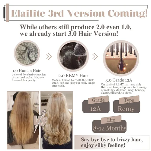 Miniatura 8 de Elailite Toppers para el cabello para mujer, cabello humano real, separación libre para adelgazar el cabello, piezas de cabello para pérdida