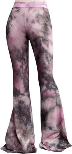 Miniatura 114 de ShopMyTrend - Pantalones de yoga largos con piernas anchas y acampanadas estilo palazzo, con cintura alta, para mujer