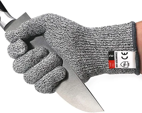Miniatura 6 de DEYAN Guantes resistentes a cortes, protección de nivel 5, guantes de corte de seguridad, guantes de corte de cocina para chef, cortados de ostras