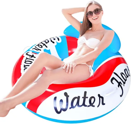 Miniatura 7 de Flotador de piscina para adultos, flotadores de playa para adultos, balsas inflables, sofá de aire para piscina, silla flotante, con dos asas, ideal