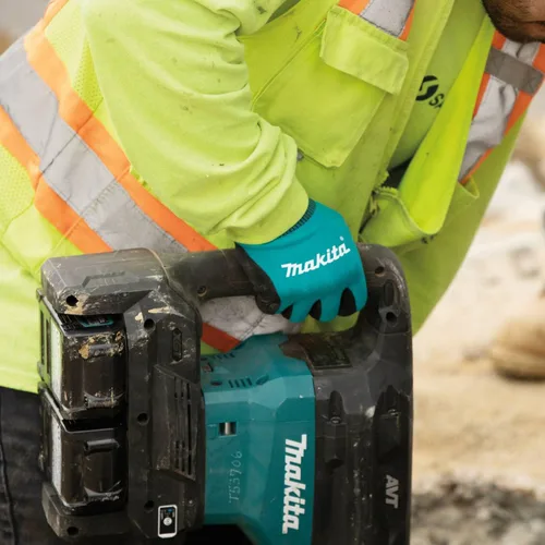 Miniatura 2 de Makita Unisex FitKnitÂ T 04123 Guantes con revestimiento de nitrilo FitKnit Cut de nivel 1, Grande X Grande, Azul Verde/Negro, Grande X-Grande EE. UU