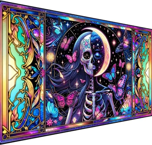 Miniatura 7 de pchmcu Pintura de Arte de Diamante 5D Luna, Kits de Pintura de Diamante Grande para Adultos, Bricolaje Taladro Completo Cristal Rhinestone Artes