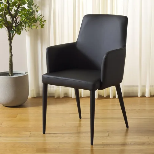Miniatura 2 de Safavieh Home Collection Summerset Mid-Century - Silla moderna con brazos negros