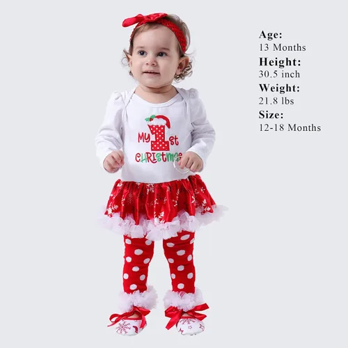 Miniatura 2 de Lausana - Ropa de bebé para niña, mameluco, tutú, calentadores, zapatos, diademas, trajes de vestir para niña (0-24 meses)