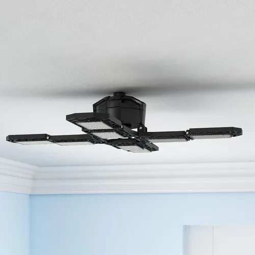 Miniatura 2 de Luz de garaje LED, lámpara de techo de trabajo de tienda súper brillante con rosca E26/E27, 200W 20000 lúmenes, bombilla deformable para sótano