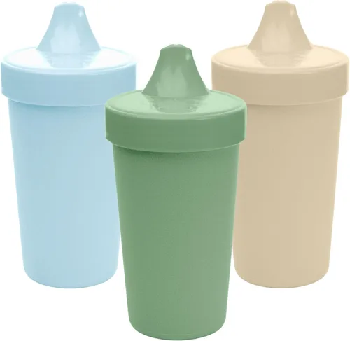 Miniatura 15 de Re-Play - Vasos de 10 onzas, hechos en EE.UU. Vasos antiderrames para la alimentación de bebés, niñas y niños pequeños, en color azul marino, agua