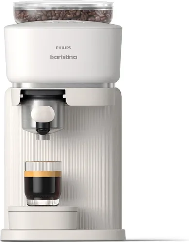 Miniatura 18 de Philips Baristina - Máquina de café expreso, molienda, apisona y prepara granos de café en una sola pasada, compacta, presión de bomba de 16 bares