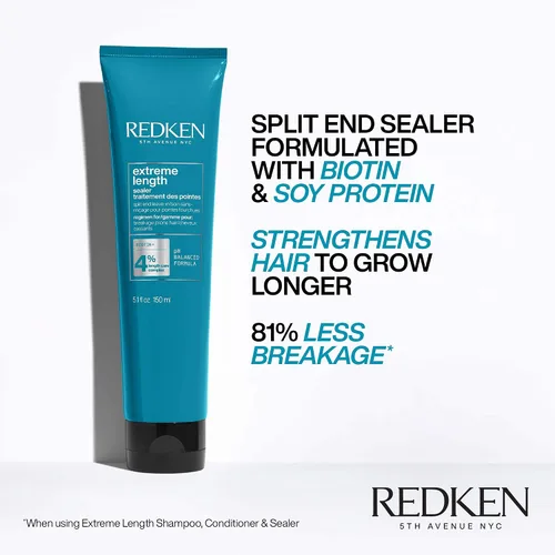 Miniatura 4 de Redken Extreme Length Biotin Shampoo For Longer Hair – Promotes Healthy Hair Growth, Strengthens Damaged Hair, Prevents Hair Breakage, Infused With