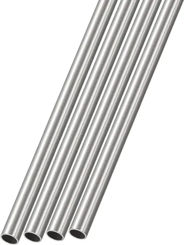 Miniatura 25 de METALLIXITY Tubo de acero inoxidable 304 (0.039 in de diámetro x 0.006 in de alto x 11.811 in de largo), 4 piezas, tubo recto, para muebles