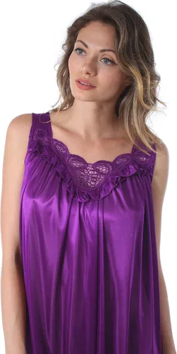 Miniatura 5 de Venice Camisón para mujer, 06N, bordado, de seda