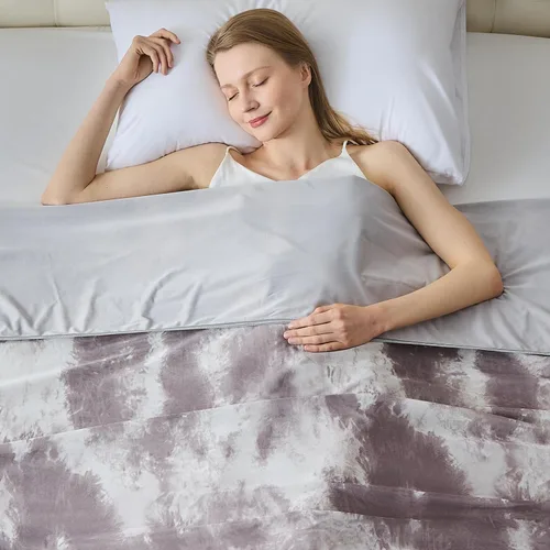 Miniatura 10 de Manta refrescante para durmientes calurosos tamaño individual 60"x80", manta de verano ultra fría que absorbe el calor para mantener el cuerpo