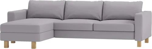 Solo funda de sofá Karlstad de algodón denso de tres asientos y funda de diván de repuesto solo se adapta al sofá de esquina seccional IKEA