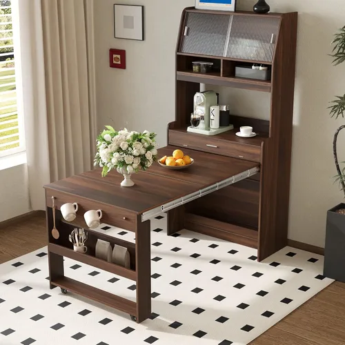 Miniatura 14 de JIVOIT Juego de mesa de comedor de 3 piezas con altura de mostrador, juego de comedor de madera maciza con 2 taburetes tapizados, mesa de comedor