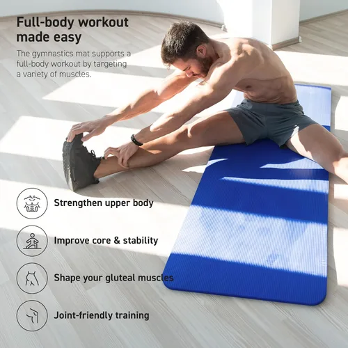 Miniatura 5 de MSPORTS Esterilla de yoga premium antideslizante gruesa – Esterilla de ejercicios extra cómoda para entrenamientos en casa, pilates, estiramiento