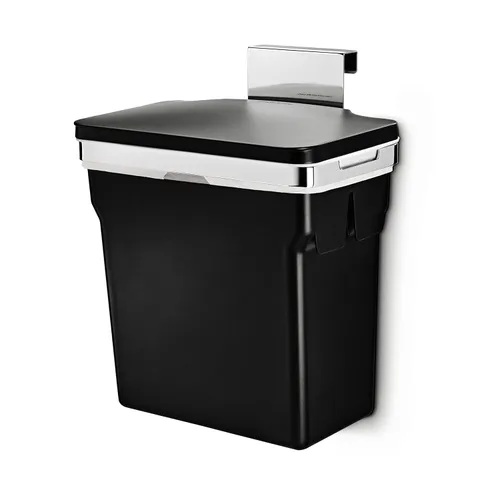 simplehuman, cesto de residuos para gabinete, marco de acero de alto desempeño, de 10 l/2,6 galones