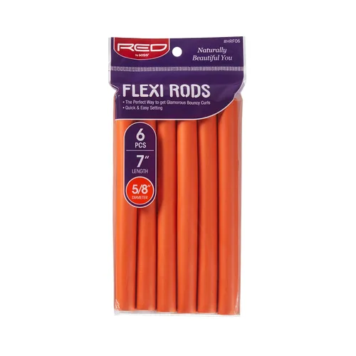 Red by Kiss Flexi Rods - Rizador de pelo sin calor para rizos glamorosos de los años 90, ondas de playa, antideslizantes, estilizador de sueño (7