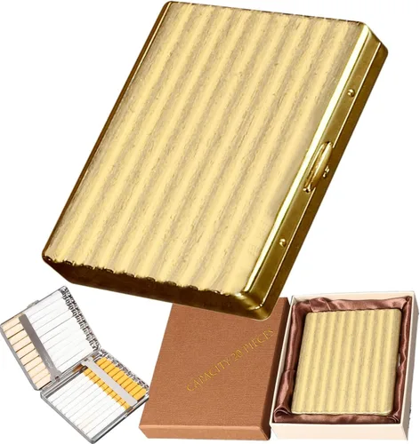 Miniatura 8 de Caja de cigarrillos para regular, puede contener 20 cigarrillos -3.346 in Metal Vintage cajas, soportes portátiles (B)