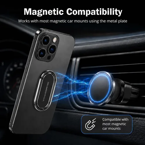 Miniatura 5 de VAWcornic Soporte para anillo de teléfono, soporte de dedo giratorio de doble dirección de 540° para iPhone, Samsung, Huawei Smartphone, Tablet