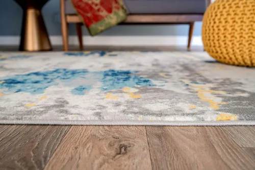 Miniatura 3 de Rugshop Sky Collection - Alfombra de área abstracta de transición, resistente a la decoloración, para entradas o uso de noche, 2 x 3 pies