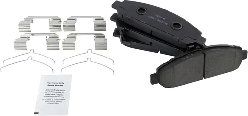 Miniatura 4 de TRQ Kit de pastillas de freno delanteras y traseras y rotores Kit de productos químicos de freno Pastillas de freno Rotor de freno de cerámica