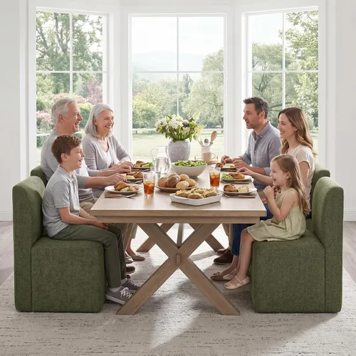 Miniatura 7 de CHITA Juego de 2 sillas de comedor con ruedas, tapizadas sin brazos, modernas sillas de comedor con rodillos para dormitorio, sala de lectura, sala