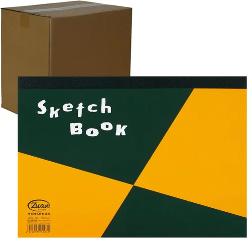 Miniatura 15 de Maruman ZUAN - Cuaderno de bocetos A4, 8.27 x 11.69 pulgadas, cuaderno de dibujo clásico, 24 páginas de papel texturizado sin ácidos para dibujar