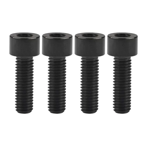 Miniatura 76 de Tornillos de titanio Ti M8 x15 20 25 30 35 40 45 50 60 2.756 in 0.049 in de paso hexagonal Allen Tornillos de cabeza hueca paquete de 4
