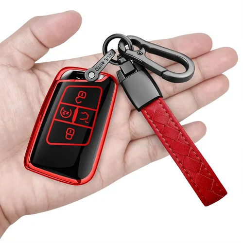 Miniatura 7 de Funda para llavero Volkswagen con llavero, carcasa de protección completa de TPU suave, llavero compatible con Tiguan Atlas Jetta Passat Golf Azul