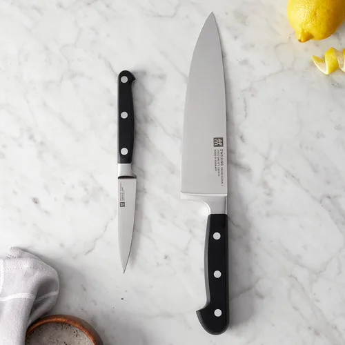 Miniatura 3 de ZWILLING Professional S - Juego de cuchillos de chef alemán afilados de 2 piezas, fabricado en una fábrica alemana propiedad de la empresa con acero