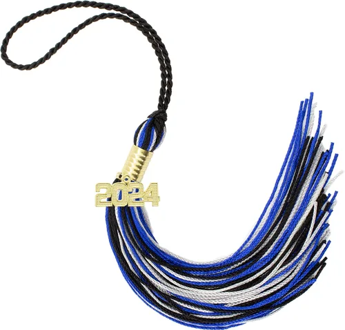 Miniatura 552 de Borla de graduación Aqua 2022, todos los colores escolares disponibles, fabricada en Estados Unidos