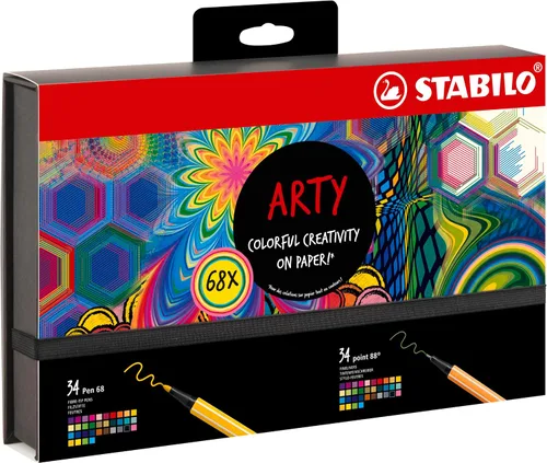 Miniatura 2 de STABILO - Set creativo - punto 88 y bolígrafo 68 - ARTY - Paquete de 68 - Colores surtidos