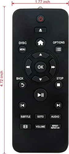 Miniatura 5 de RC-5711 RC-5721 Reemplazo de control remoto para reproductor de DVD Philips DVP2880 DVP2881 DVP3680 DVP2899 DVP2880/F7 DVP2880/79 DVP2850 DVP2880/98