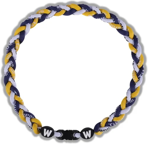 Miniatura 18 de Willtok Collar de béisbol prémium de 18 pulgadas con cuerda trenzada de nailon con diseño Tornado