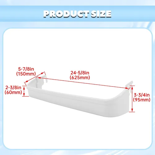 Miniatura 7 de HECASA 240338001 AP2115859 240338005 Estante de puerta de refrigerador compatible con Frigidaire Kenmore refrigerador 891049 AH429871 EA429871