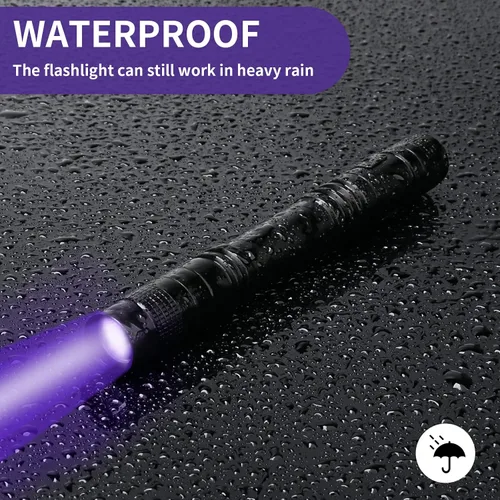Miniatura 4 de COSOOS Linterna de luz negra UV, 395 nm mini luz de bolígrafo con clip, linterna ultravioleta impermeable para fugas, orina de mascotas, escorpión